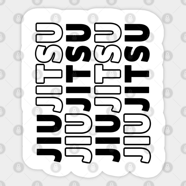 JIU JITSU - BRAZILIAN JIU JITSU Sticker by Tshirt Samurai